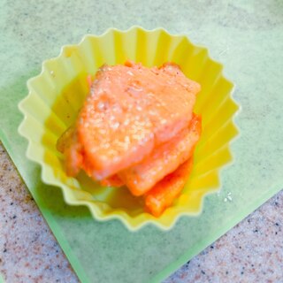 お刺身のサーモンアレンジ′ᵕ‵❤ミニムニエル